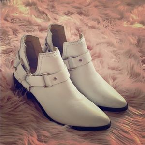 Steve madden white booties